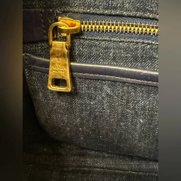 PRADA Canapa Denim Tote Bag Girlhood - Picture 15 of 16